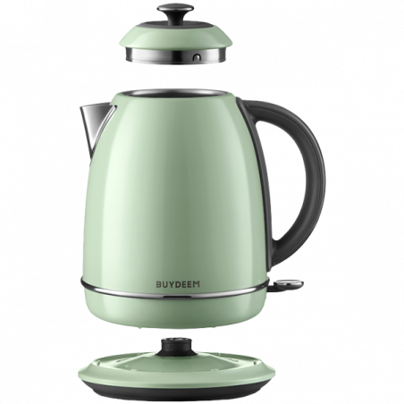 Cana electrica BUYDEEM K640, 2400W, 1,7 L, Protectie, Fara BPA, LED, Verde deschis