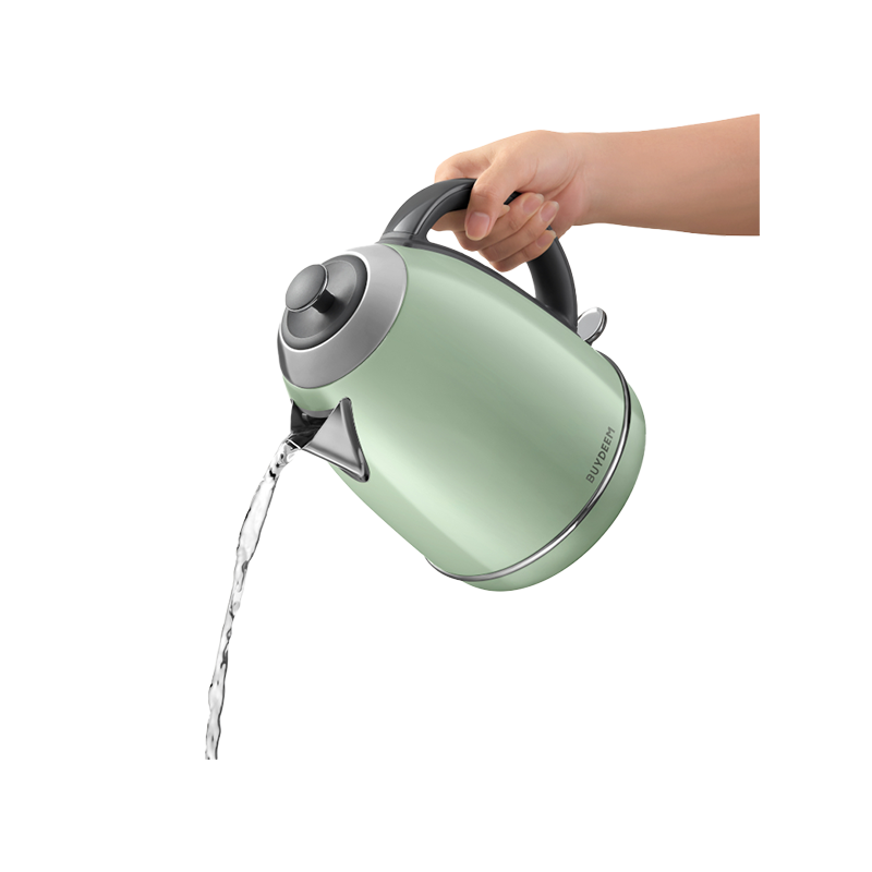Cana electrica BUYDEEM K640, 2400W, 1,7 L, Protectie, Fara BPA, LED, Verde deschis