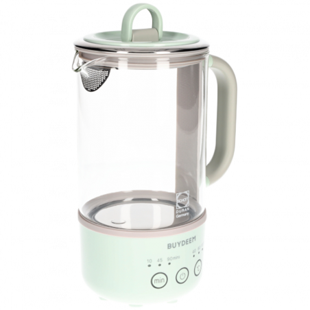 Canа electricа BUYDEEM K314, 300W, 0.6 L, Timer cu 3 trepte, 3 setari de temperatura, Mentine caldura pana la 8 ore, Verde deschis
