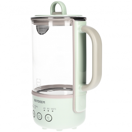 Canа electricа BUYDEEM K314, 300W, 0.6 L, Timer cu 3 trepte, 3 setari de temperatura, Mentine caldura pana la 8 ore, Verde deschis