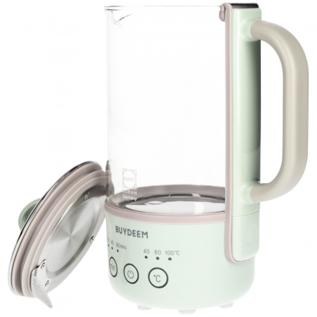 Canа electricа BUYDEEM K314, 300W, 0.6 L, Timer cu 3 trepte, 3 setari de temperatura, Mentine caldura pana la 8 ore, Verde deschis