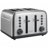 Prаjitor de pаine BUYDEEM DT640E, 1800W, 4 felii, 7 programe automate, 7 treptede prajire, Indicatori LED,Tava firimituri, Pop-up inalt, Inox