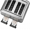 Prаjitor de pаine BUYDEEM DT640E, 1800W, 4 felii, 7 programe automate, 7 treptede prajire, Indicatori LED,Tava firimituri, Pop-up inalt, Inox