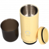 Espressor portabil BUYDEEM Nano OTEM-01, 7500 mAh, 20 bar, 50 ml, 12/24V, Incarcare USB Type-C, Cafea macinata si capsule, Galben