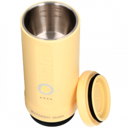 Espressor portabil BUYDEEM Nano OTEM-01, 7500 mAh, 20 bar, 50 ml, 12/24V, Incarcare USB Type-C, Cafea macinata si capsule, Galben