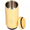Espressor portabil BUYDEEM Nano OTEM-01, 7500 mAh, 20 bar, 50 ml, 12/24V, Incarcare USB Type-C, Cafea macinata si capsule, Galben