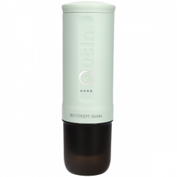 Espressor portabil BUYDEEM Nano OTEM-01, 7500 mAh, 20 bar, 50 ml, 12/24V, Incarcare USB Type-C, Cafea macinata si capsule, Verde