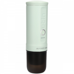 Espressor portabil BUYDEEM Nano OTEM-01, 7500 mAh, 20 bar, 50 ml, 12/24V, Incarcare USB Type-C, Cafea macinata si capsule, Verde