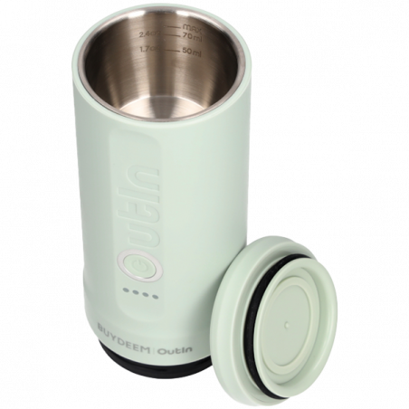 Espressor portabil BUYDEEM Nano OTEM-01, 7500 mAh, 20 bar, 50 ml, 12/24V, Incarcare USB Type-C, Cafea macinata si capsule, Verde
