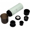 Espressor portabil BUYDEEM Nano OTEM-01, 7500 mAh, 20 bar, 50 ml, 12/24V, Incarcare USB Type-C, Cafea macinata si capsule, Verde