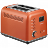 Prajitor de paine BUYDEEM DT730E, 900W, 2 felii, 9 programe automate, 9 treptede prajire, Carcasa din otel inoxidabil, Afisaj LCD, Indicatori LED, Auto-centrare, Timer, Portocaliu