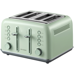 Prajitor de pаine BUYDEEM DT640E, 1800W, 4 felii, 7 programe automate, 7 trepte de prajire, indicatori LED, Tavi pentru firimituri, Pop-up inalt, Verde