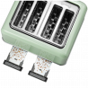 Prajitor de pаine BUYDEEM DT640E, 1800W, 4 felii, 7 programe automate, 7 trepte de prajire, indicatori LED, Tavi pentru firimituri, Pop-up inalt, Verde