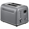 Prajitor de paine BUYDEEM DT730E, 900W, 2 felii, 9 programe automate, 9 treptede prajire, Carcasa din otel inoxidabil, Afisaj LCD, Indicatori LED, Auto-centrare, Timer, Gri