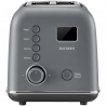 Prajitor de paine BUYDEEM DT730E, 900W, 2 felii, 9 programe automate, 9 treptede prajire, Carcasa din otel inoxidabil, Afisaj LCD, Indicatori LED, Auto-centrare, Timer, Gri
