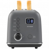 Prajitor de paine BUYDEEM DT730E, 900W, 2 felii, 9 programe automate, 9 treptede prajire, Carcasa din otel inoxidabil, Afisaj LCD, Indicatori LED, Auto-centrare, Timer, Gri