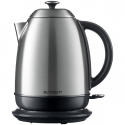 Cana electrica BUYDEEM K640, 2400W, 1,7 L, Protectie, Fara BPA, LED, Inox