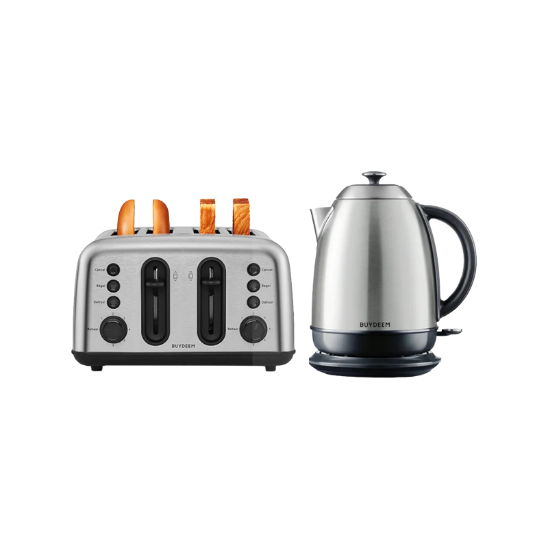 Cana electrica BUYDEEM K640, 2400W, 1,7 L, Protectie, Fara BPA, LED, Inox
