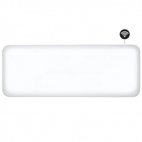 Panou încălzitor Mill Invisible WiFi PA1200WIFI3, 1200W, 18 m2, 10 setări de temperatură, Wi-Fi, Bluetooth, IPX4, alb