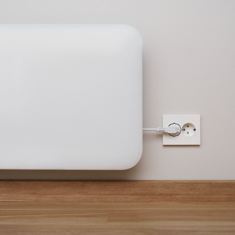 Panou încălzitor Mill Invisible WiFi PA1200WIFI3, 1200W, 18 m2, 10 setări de temperatură, Wi-Fi, Bluetooth, IPX4, alb