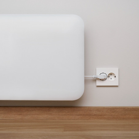 Panou încălzitor Mill Invisible WiFi PA1200WIFI3, 1200W, 18 m2, 10 setări de temperatură, Wi-Fi, Bluetooth, IPX4, alb