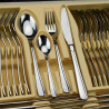 Set tacâmuri Kinghoff KH 3509, 72 piese, Pentru 12 persoane, Cutie, Oțel inoxidabil, Argint