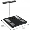 Klausberg KB 7856, Până la 180 kg, Bluetooth, Android/iOS, Ecran LCD, 14 valori corporale, Negru