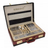 Set tacâmuri Kinghoff KH 3520, 72 piese, Pentru 12 persoane, Cutie, Oțel inoxidabil, Argint