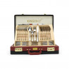 Set tacâmuri Kinghoff KH 3520, 72 piese, Pentru 12 persoane, Cutie, Oțel inoxidabil, Argint
