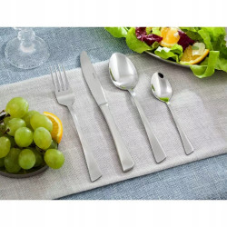 Set tacâmuri Kinghoff KH 3520, 72 piese, Pentru 12 persoane, Cutie, Oțel inoxidabil, Argint