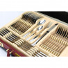 Set tacâmuri Kinghoff KH 3520, 72 piese, Pentru 12 persoane, Cutie, Oțel inoxidabil, Argint