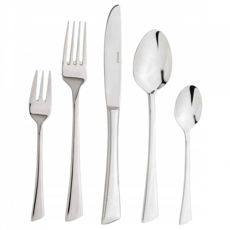 Set tacâmuri Kinghoff KH 3520, 72 piese, Pentru 12 persoane, Cutie, Oțel inoxidabil, Argint