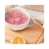 Set de 6 capace din silicon Kinghoff KH 1902, -40 până la 230°C, Potrivire strânsă și etanșă, Reutilizabil, Universal, Transparent