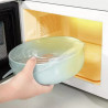 Set de 6 capace din silicon Kinghoff KH 1902, -40 până la 230°C, Potrivire strânsă și etanșă, Reutilizabil, Universal, Transparent
