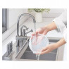 Set de 6 capace din silicon Kinghoff KH 1902, -40 până la 230°C, Potrivire strânsă și etanșă, Reutilizabil, Universal, Transparent