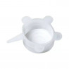 Set de 6 capace din silicon Kinghoff KH 1902, -40 până la 230°C, Potrivire strânsă și etanșă, Reutilizabil, Universal, Transparent