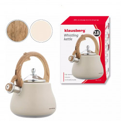 Klausberg KB 7919 Fierbător cu vârtej, 2,8 l, Mâner izolat termic, Inducție, Bej