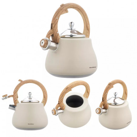 Klausberg KB 7919 Fierbător cu vârtej, 2,8 l, Mâner izolat termic, Inducție, Bej