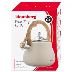Klausberg KB 7919 Fierbător cu vârtej, 2,8 l, Mâner izolat termic, Inducție, Bej