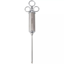 Seringă pentru marinat carne Klausberg KB 7842, 60 ml, 3 ace, oțel inoxidabil, fără BPA, argintiu