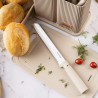 Set cuțite și ustensile Klausberg KB 7935, Placă și suport, 12 piese, Bej