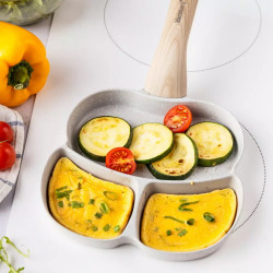 Klausberg KB 7824 Tigaie cu 3 compartimente, 19 cm, finisaj marmură, inducție, gri