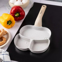 Klausberg KB 7824 Tigaie cu 3 compartimente, 19 cm, finisaj marmură, inducție, gri