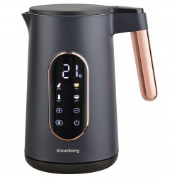 Fierbător electric Klausberg KB 7892, 2200W, 1,7 l, 13 setări, 4 programe, Afișaj LED, Bază rotativă, Negru / roz auriu