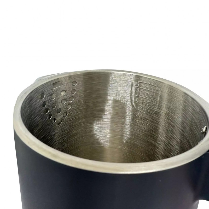 Fierbător electric Klausberg KB 7892, 2200W, 1,7 l, 13 setări, 4 programe, Afișaj LED, Bază rotativă, Negru / roz auriu