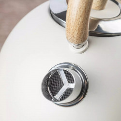 Fierbător electric cu termometru Klausberg KB 7906, 2200W, 1.8 l, Indicator nivel apă, Protecție supraîncălzire, Crem