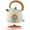 Fierbător electric cu termometru Klausberg KB 7906, 2200W, 1.8 l, Indicator nivel apă, Protecție supraîncălzire, Crem