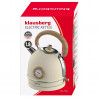 Fierbător electric cu termometru Klausberg KB 7906, 2200W, 1.8 l, Indicator nivel apă, Protecție supraîncălzire, Crem