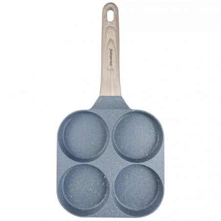 Klausberg KB 7822 Tigaie cu 4 compartimente, 18,5 cm, finisaj marmură, inducție, gri