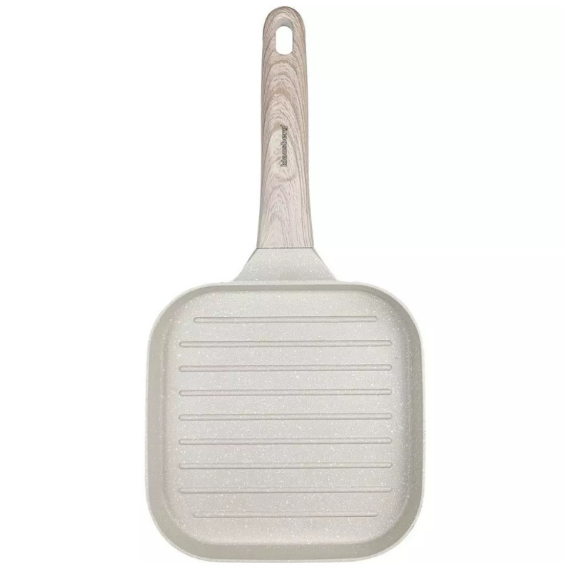 Klausberg Tigaie pentru grătar KB 7812, 18.5 cm, finisaj marmură, mâner Cool Touch, inducție, bej